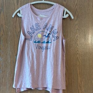 Blue 84 NWT Lake Anna Virginia Graphic Tank Top Size M